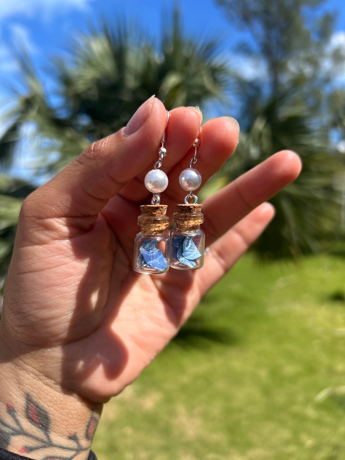 Azure Fairy Jar Earrings