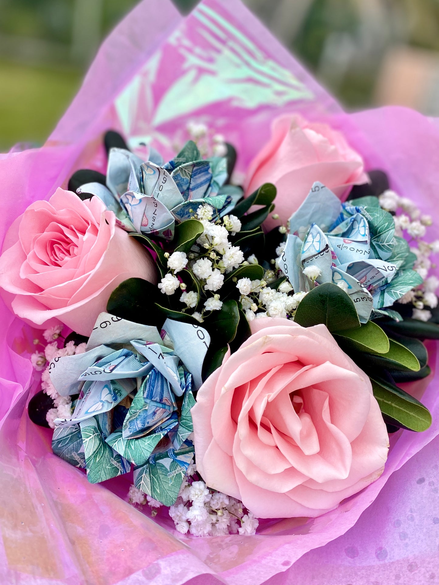 Money Rose Bouquet - Half dozen (6)