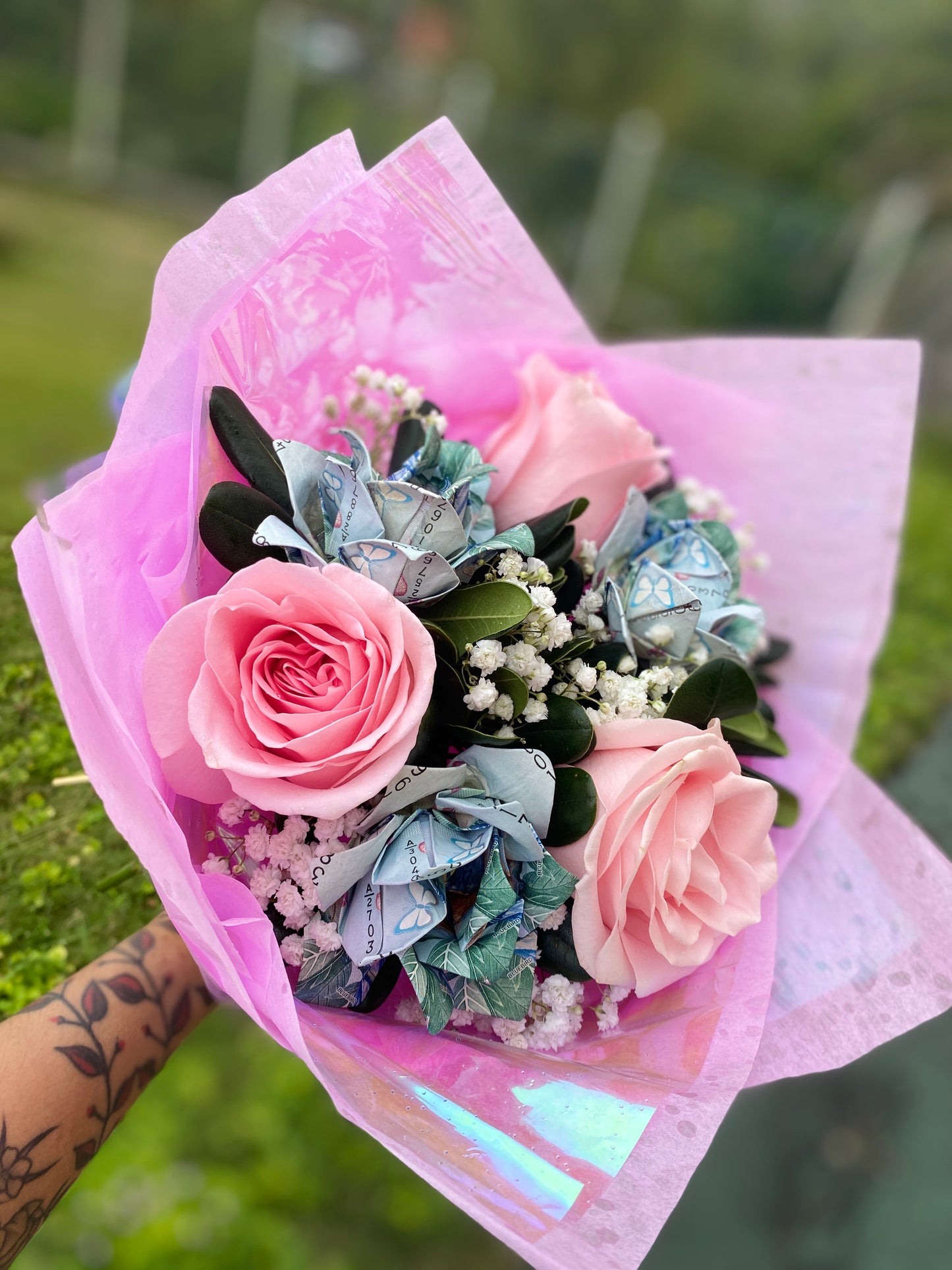 Money Rose Bouquet - Half dozen (6)