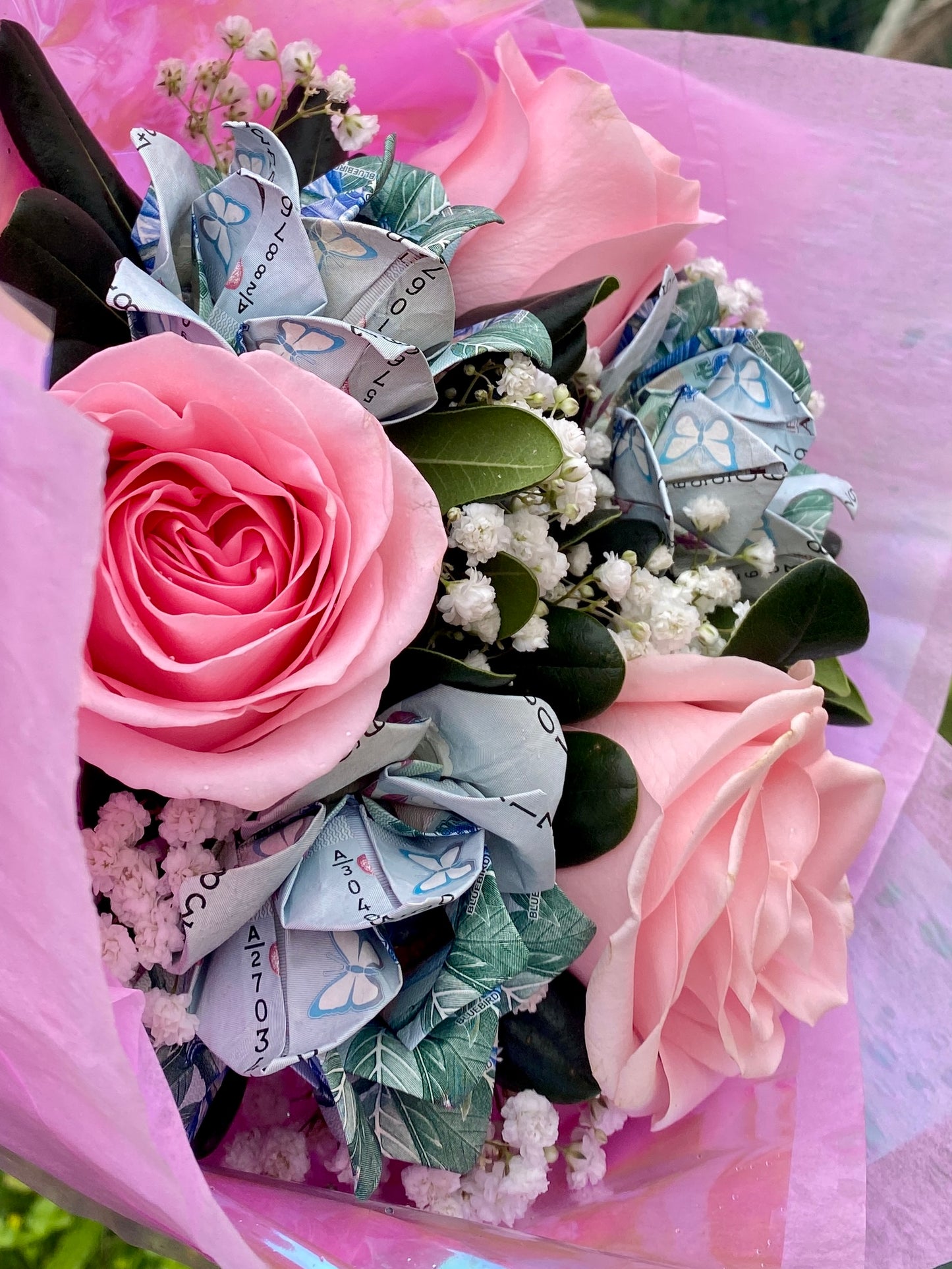 Money Rose Bouquet - Dozen