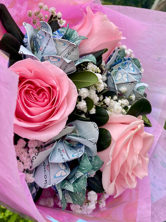 Money Rose Bouquet - Dozen