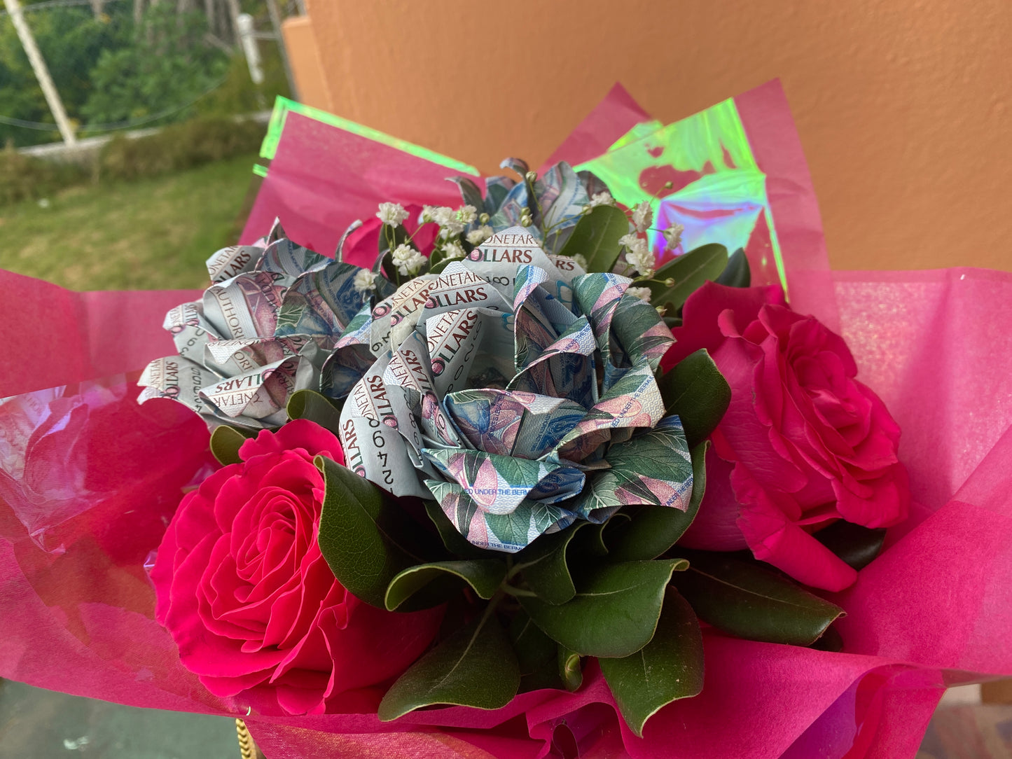 Money Rose Bouquet - Half dozen (6)